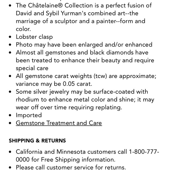 David Yurman Châtelaine® Pendant Necklace with Blue Topaz - Picture 6 of 7